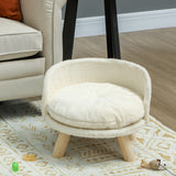 Pet bed for dogs and cats, soft & washable cushion, protective rim, 40.5 x 40.5 x 33 cm (7)
