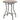 Garden table Ø60 cm, weather-resistant metal balcony table, outdoor dining table, camping side table, round