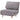 2-in-1 Sleeper Chair Guest Bed, up to 200 kg, adjustable headrest, corduroy look, 82 cm x 8 cm x 83 cm, grey