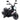 Electric kids' motorcycle, LED headlights, detachable training wheels, comfortable seat, red/black