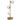 Table lamp with 3 globe shades, with sturdy steel base, G9 sockets, 24 x 24 x 53 cm, brass