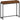 Hall table, narrow console table, metal, particleboard, rustic brown