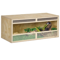 Terrarium for reptiles/amphibians, sliding glass doors, ventilation grills, 120x50x50cm (10)