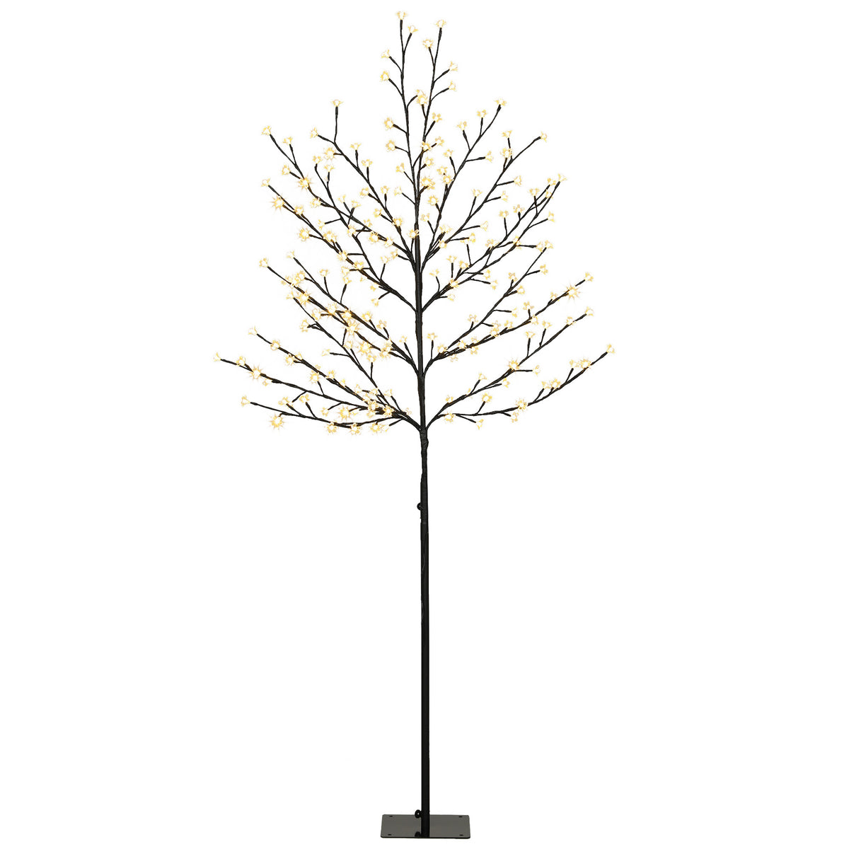 LED cherry blossom tree 180 cm with 200 LEDs, artificial lighted tree with 20 flexible branches, Christmas