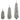 Set of 3 flocked artificial Christmas trees, pre-lit with PVC branch tips and warm white LED lights