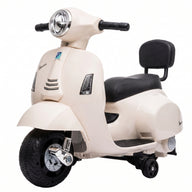 Electric Motorcycle for Kids Mini Vespa GTS 6V Electric Motorbike with Lithium Battery Ergonomic Seat Backrest