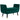 Upholstered bench with storage, armrests, velvet-like polyester, rubberwood, 107 x 42 x 65 cm, green