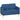 Two-seater sofa with storage space, button tufting, cushions, rubberwood, 117x62x78cm, blue