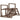 Chicken coop, perches, ramps, swings, for 2-3 chickens, wood, brown