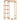 Clothes rack coat stand with garment rail, shoe rack, shelf, bamboo natural wood wardrobe