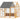 Chicken coop 3.07m² wooden outdoor enclosure with waterproof cover, security lock, for 6-8 chickens 1.7 x 1.8 x