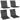 Set of 4 seat cushions, water-repellent, non-slip chair cushions with ties, indoor/outdoor, 111.5 x 53 x 8 cm