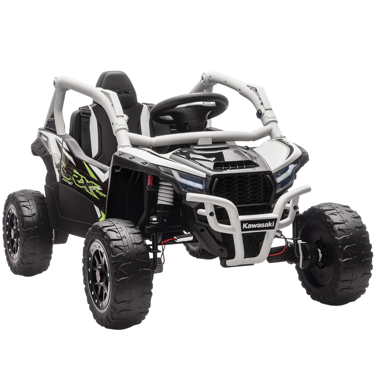 12V Electric Ride-on Off-Road Vehicle for Kids, Remote Control, LED Lights, Music, Horn, for Children Aged 3-8
