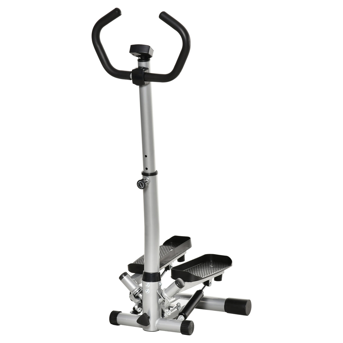 Stepper home trainer for home use with LCD screen, adjustable speed, metal ABS, 55 x 53 x 118-128 cm