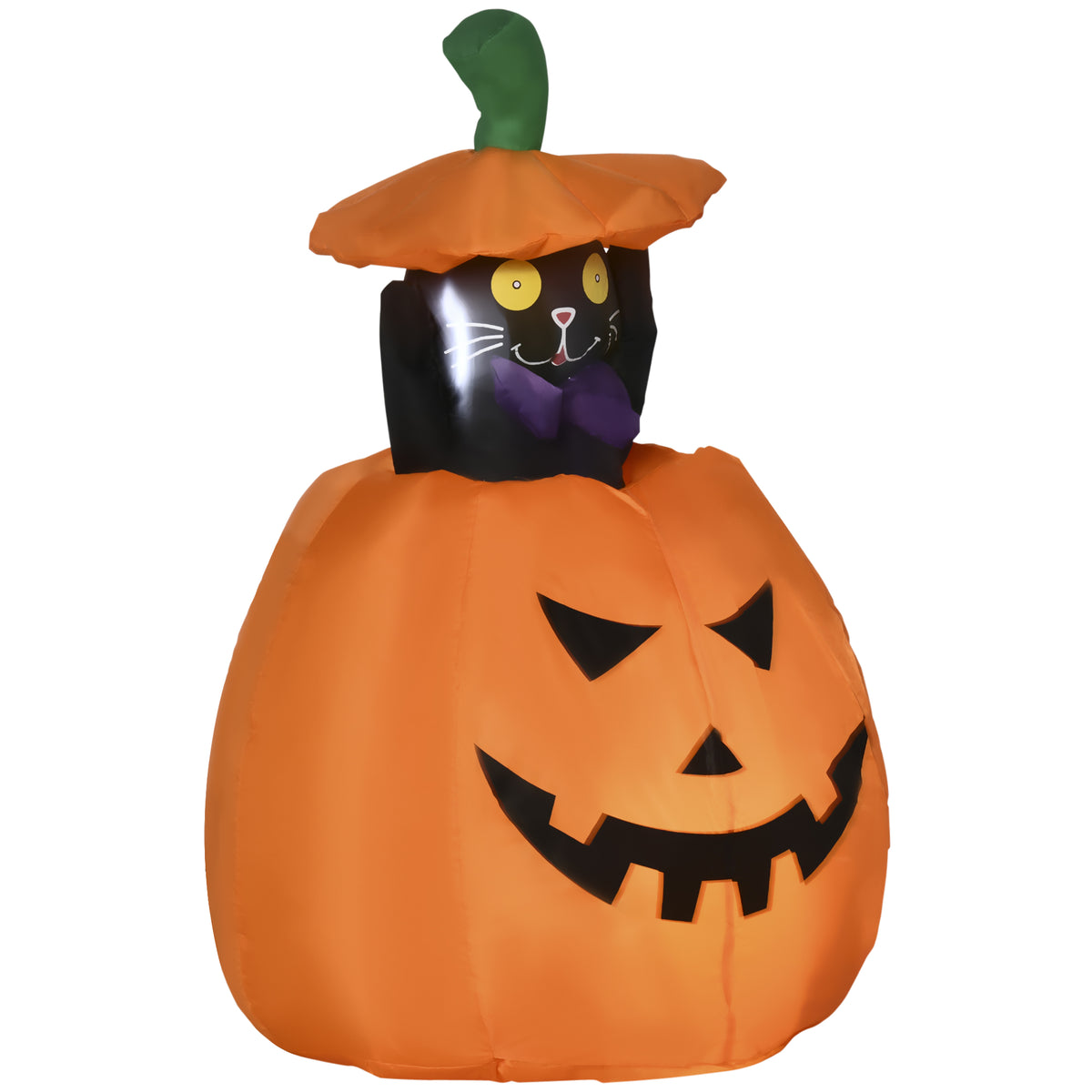 Self-inflating Halloween decoration Halloween pumpkin, incl. LEDs, outdoor weather-resistant, 76 x 64 x 115cm
