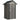 Metal garden shed 1.17 m², tool shed with gable roof, ventilation, lock, and gloves, 122 x 121 x 192 cm