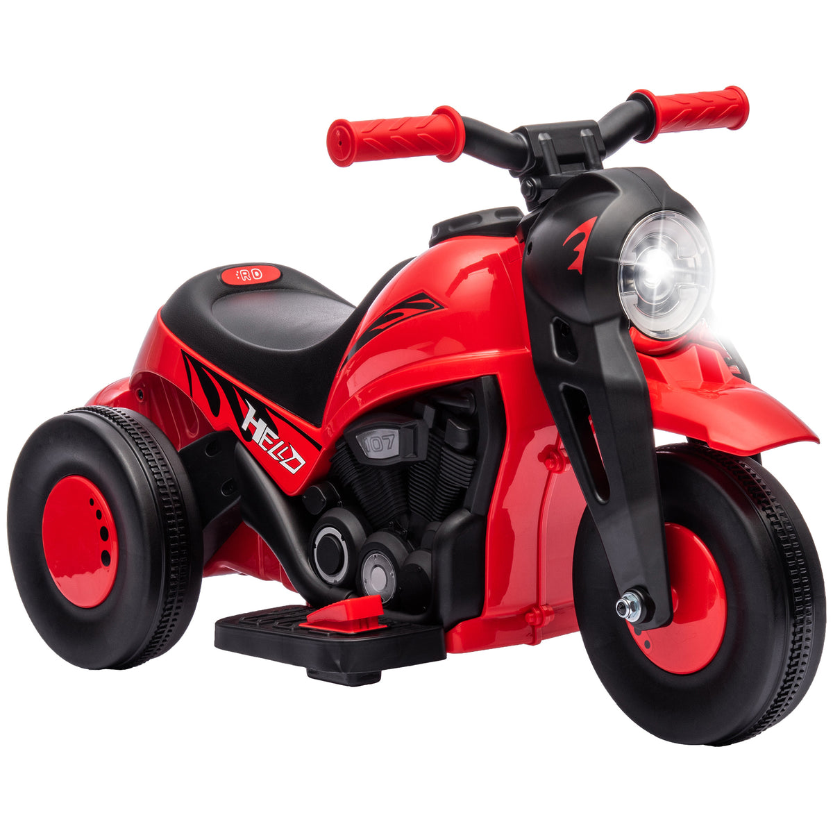 Kids' electric motorcycle, 6V children's motorcycle with music, bubbles, 2.5-3 km/h, for children aged 2-5
