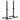 Dumbbell stand, set of 2, load capacity up to 150 kg, height-adjustable, steel, white+black, 52 x 48 x 160 cm