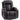 Massage chair with rocking, reclining & heating function, 3 modes, swiveling, dark brown