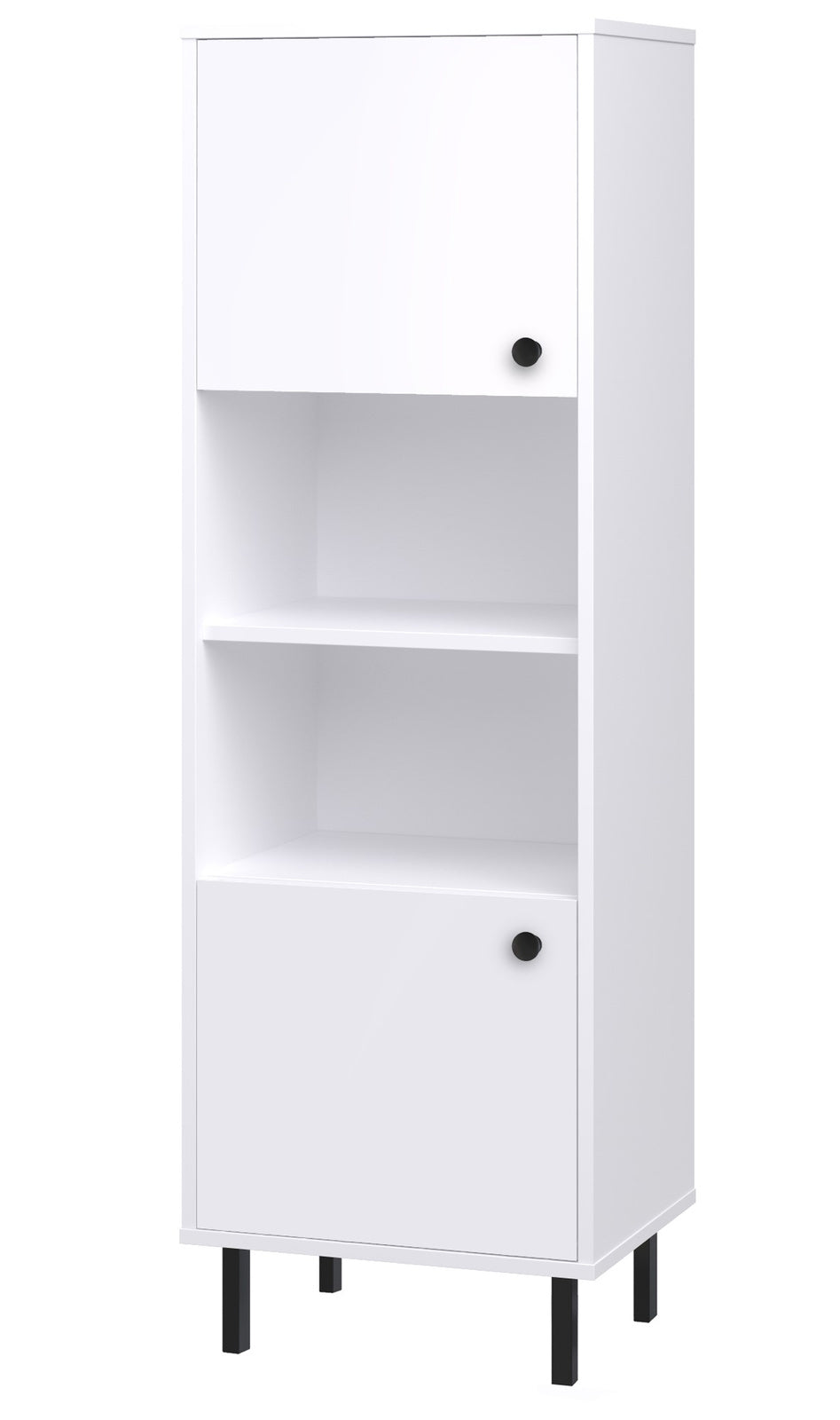 Venus white tall bookcase