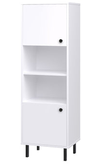 Venus white tall bookcase