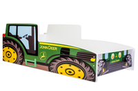 Tractor children's bed green 160x80