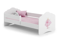 Fala single bed 140x70 with guard rail - Princess in a crown