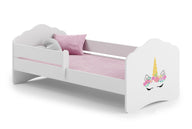 Fala single bed 140x70 with railing - Unicorn horn