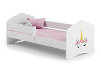 Fala single bed 140x70 with railing - Unicorn horn