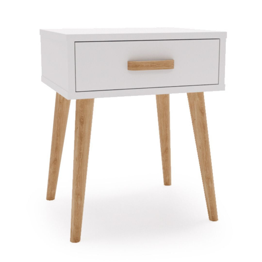 Luna bedside cabinet white, bedside table