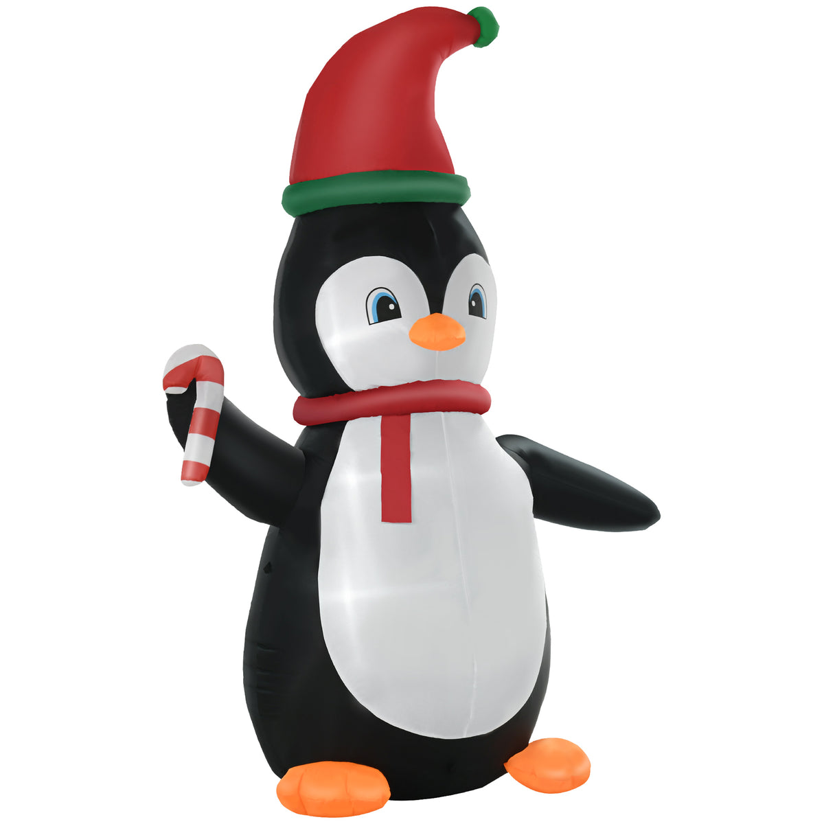 Inflatable Christmas Decoration, 2.5m Inflatable Christmas Penguin with 3 LED Lights, 162 x 100 x 250 cm