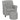 Children's armchair with footstool, diamond pattern backrest, soft seat, wooden frame, grey