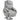 Massage chair lift recliner for seniors, 8 vibration points, 2 side pockets, cup holder, 90 x 101 x 107 cm, gray