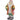 Santa Claus figure with tree and gift, 3 warm white LEDs, battery-operated, 50 cm