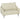 2-seater sofa with foam padding and fabric upholstery, for living room, bedroom, metal frame, cream white