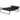 Dog bed, elevated design, mesh cover, steel frame, 29 x 91 x 69 cm, black