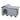 Water-resistant cat house, cat hut with removable pitched roof, thermal insulation, platform, 70x43x45 cm