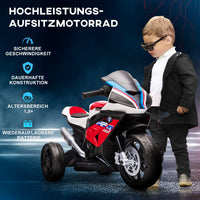 Children's motorcycle, electric motorcycle, headlights, 3 music modes, for children 1.5-5 years old, red, 82.5 x (4)