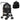 2-in-1 Dog Stroller and Pet Carrier up to 10 kg Foldable Mesh Windows Storage Basket 82 cm x 49.5 cm x 98 cm