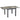 Garden table, extendable, low-maintenance, aluminum frame, wood look, 160 x 80 x 75 cm