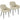 Dining chairs set of 2, upholstered kitchen chairs with metal legs, cream white