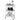 Multipurpose trolley, rolling cart, kitchen cart, 3 shelves, 4 wheels, 45 cm x 30.6 cm x 79 cm, white