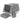 XXL Stainless Steel Cat Litter Box 130L with 180° Hinged Lid, High Sides, Scoop, and Step, 70x50x43cm, Grey