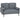 2-seater sofa, thick cushions, velvet upholstery, upholstered sofa, black