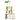 Cat tree, incl. cabinet, 1 cat cave, 80 x 48 x 160cm, 1 ladder, oak + white