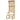 Plant stand, flower shelf, 2 tiers, with trellis & roof, fir wood, 60x50x166cm, yellow