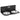 Height-adjustable wall-mounted dog bowl with 2 x 800ml stainless steel bowls 42 x 23.5 x 14 cm black