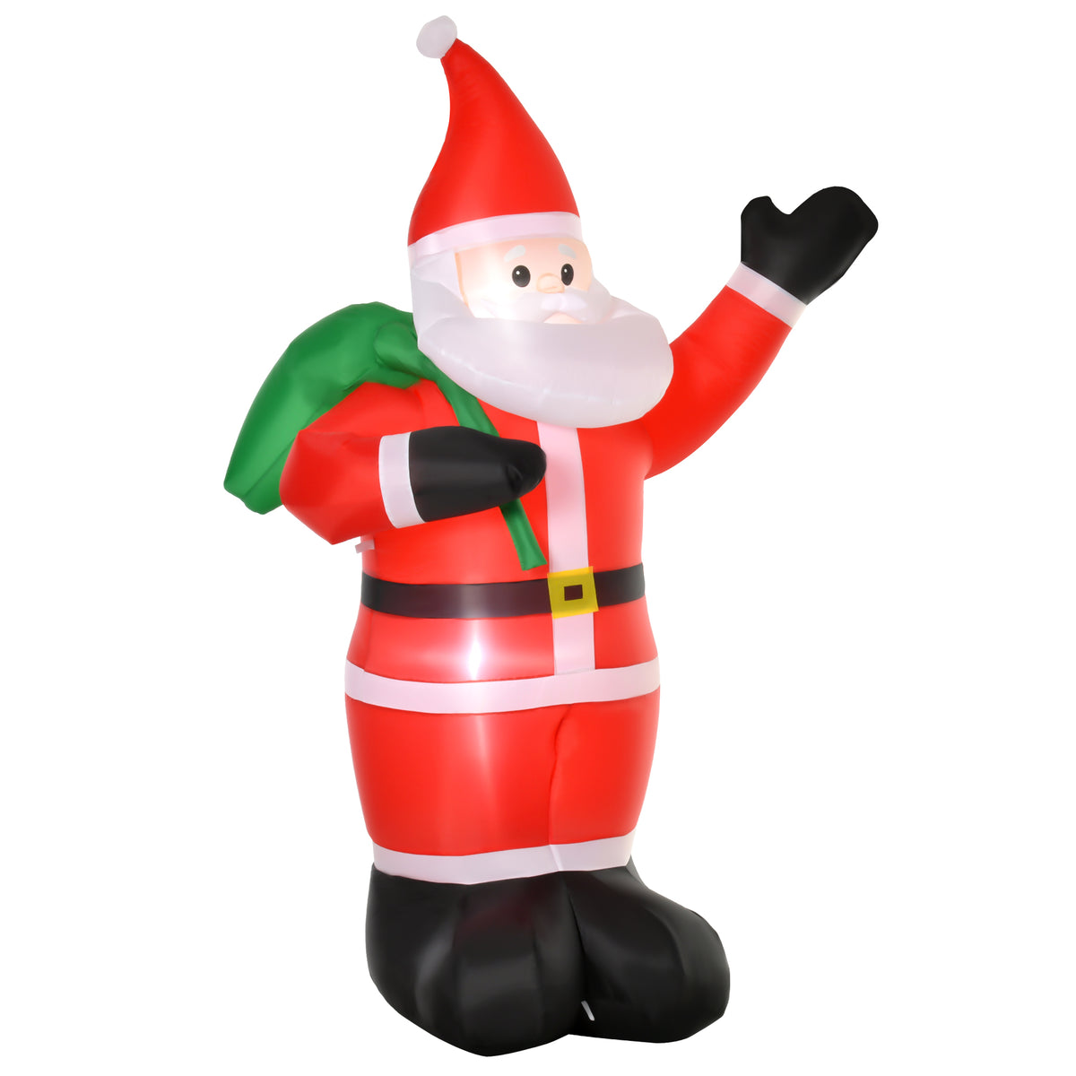 Santa Claus, 2.40 m tall, with LED lighting, self-inflating garden decoration