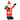 Santa Claus, 2.40 m tall, with LED lighting, self-inflating garden decoration