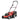 Electric lawn mower 800 W with 40 cm cutting width, 45L collection box, battery indicator, overload protection